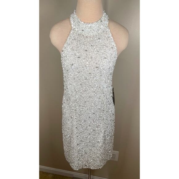 Retrofete Olivia Crystal Embellished White Mini Dress Size XXL - Picture 6 of 12